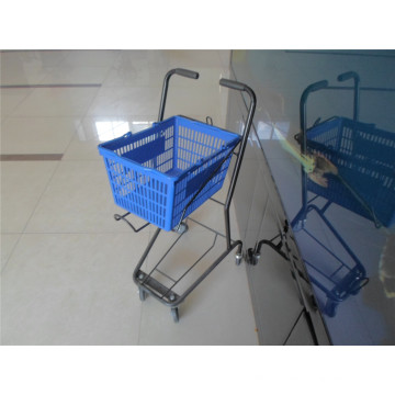 Einkaufswagen-Einkaufswagen-Plastikkorb-Wagen